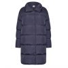 Modern High Neck Navy Puffer Coat - GREAT PLAINS
