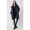 Modern High Neck Navy Puffer Coat - GREAT PLAINS - Image 6