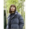 Modern High Neck Navy Puffer Coat - GREAT PLAINS - Image 5