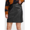 Daran Black Leather Skirt - B.Young - Image 4