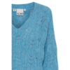 Daisie v neck azure blue jumper - ICHI - Image 3