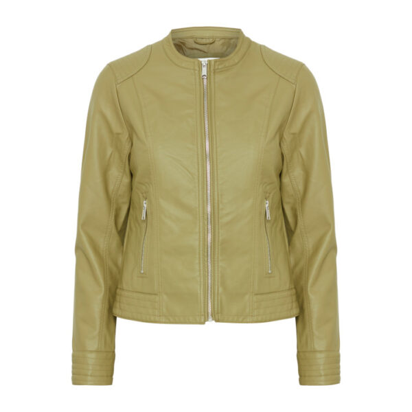 Acom Faux Leather Jacket, Aloe - B.young - Image 8