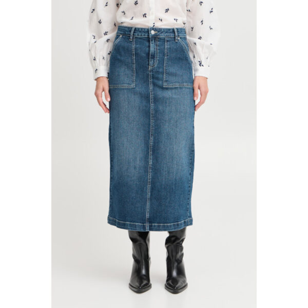 Komma High Waist Denim Skirt - B.Young - Image 5