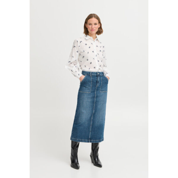 Komma High Waist Denim Skirt - B.Young