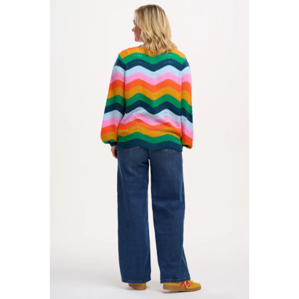 Bella rainbow wave cardigan - SUGARHILL BRIGHTON - Image 6