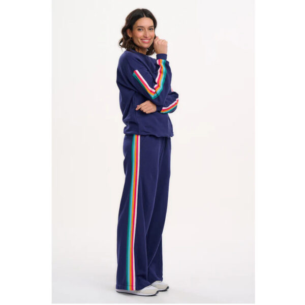 Noah Sweatshirt - Navy, Rainbow Trim - Sugarhill Brighton - Image 6