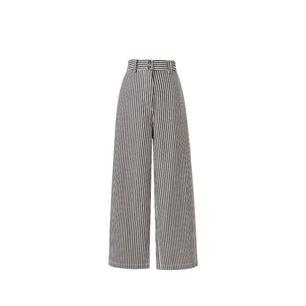 Swanne chocolate striped trousers - FRNCH - Image 5