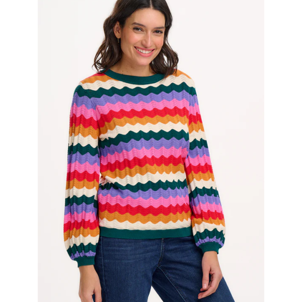 Ivona jumper multi beach waves - SUGARHILL BRIGHTON