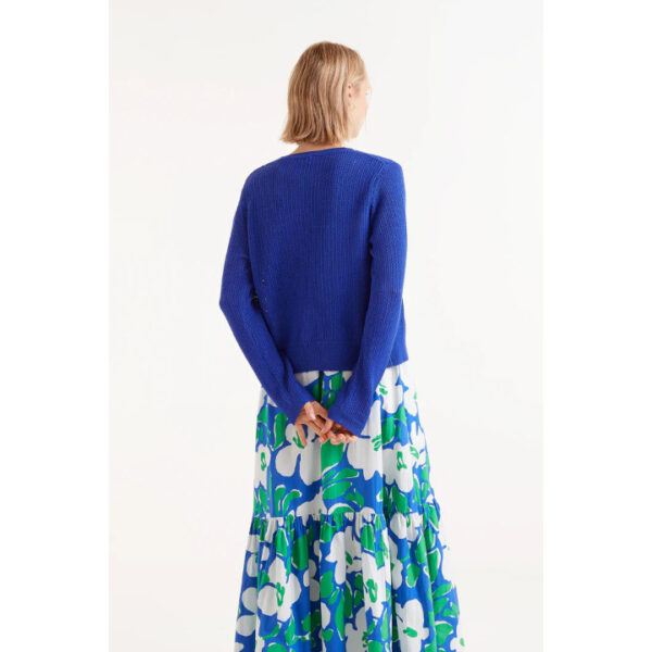 Blue open knit cardigan - COMPANIA FANTASTICA - Image 3