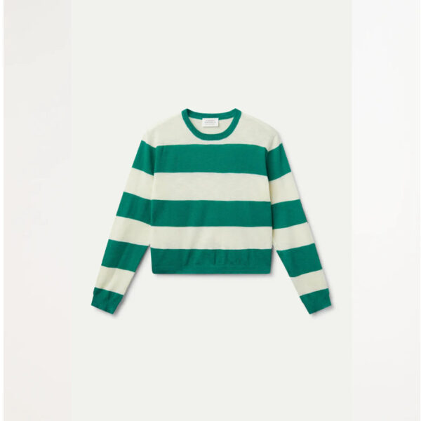 Green striped fine knit jersey - COMPANIA FANTASTICA - Image 5