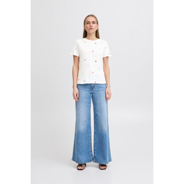 Olya, cotton embroidered T-shirt - Ichi - Image 2