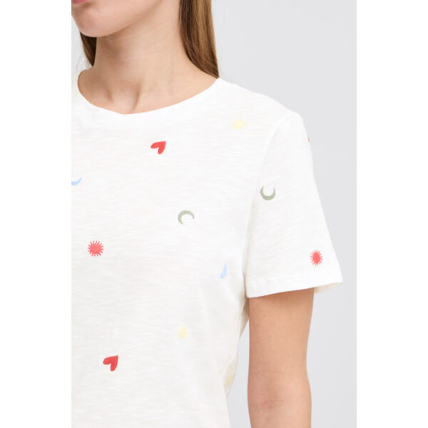 Olya, cotton embroidered T-shirt - Ichi - Image 4