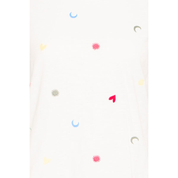 Olya, cotton embroidered T-shirt - Ichi - Image 5