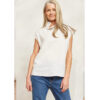Halcyon button top white linen - EB & IVE - Image 5