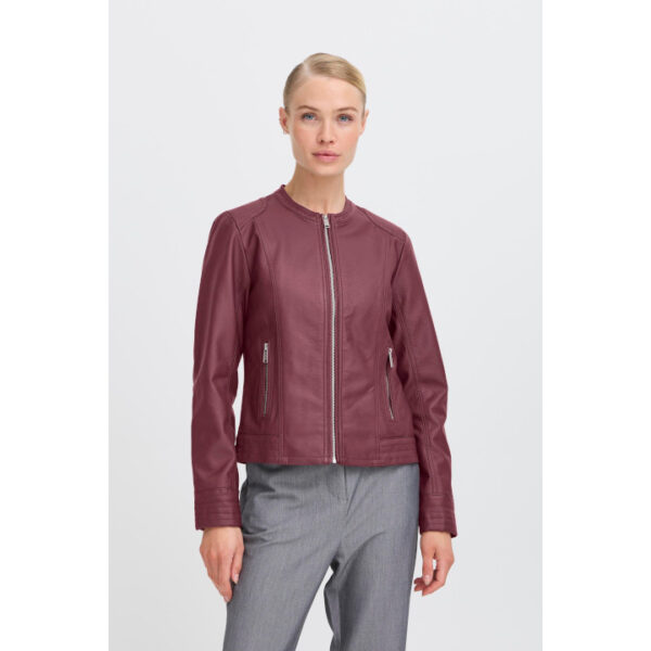 Acom Faux Leather Jacket, Port Royale  – b.young