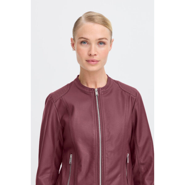 Acom Faux Leather Jacket, Port Royale  – b.young - Image 6