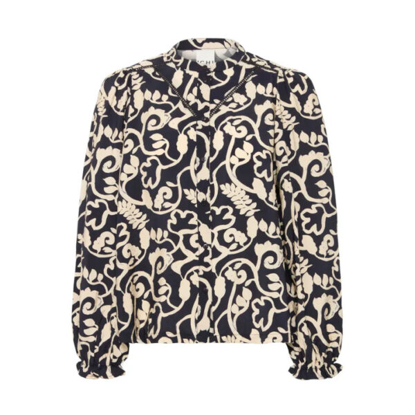 Lamia navy shirt - ICHI