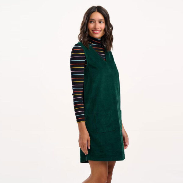 Kacy Tunic Dress, Green Cord - SUGARHILL BRIGHTON - Image 3