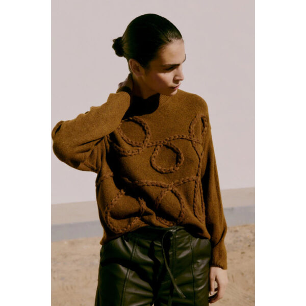 Medi jumper toffee melange - BYOUNG - Image 4
