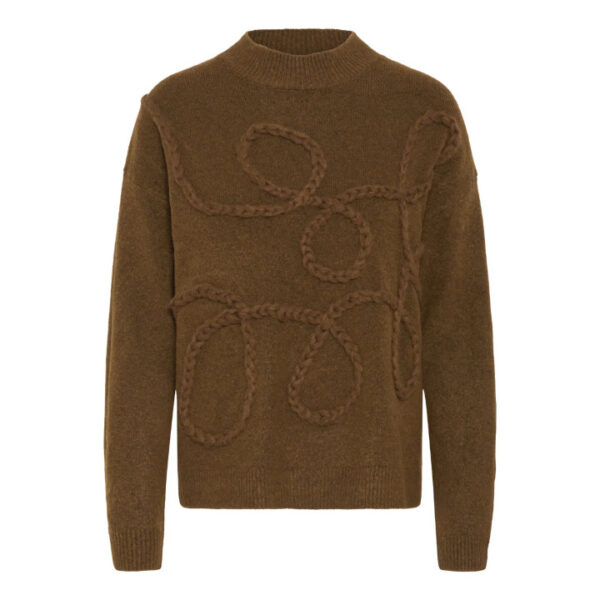 Medi jumper toffee melange - BYOUNG - Image 3