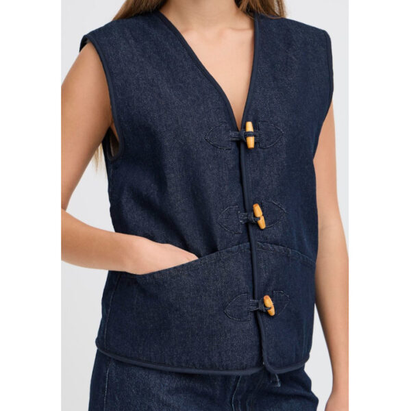 Hiramo denim Gilet - ICHI - Image 7
