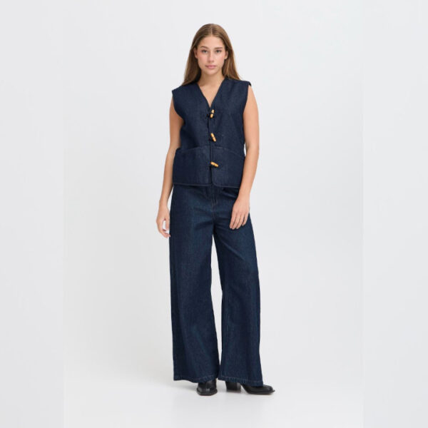 Hiramo denim Gilet - ICHI - Image 4