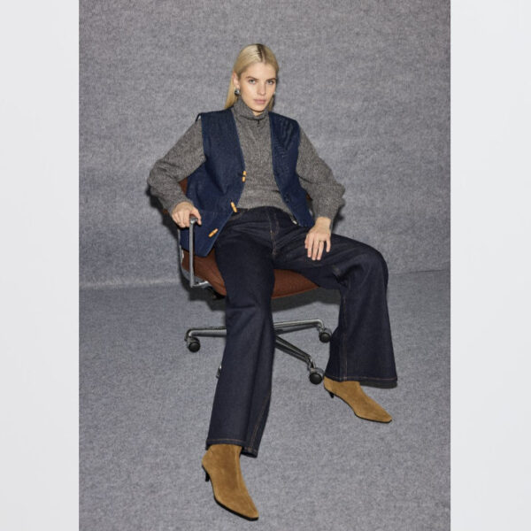 Hiramo denim Gilet - ICHI - Image 2