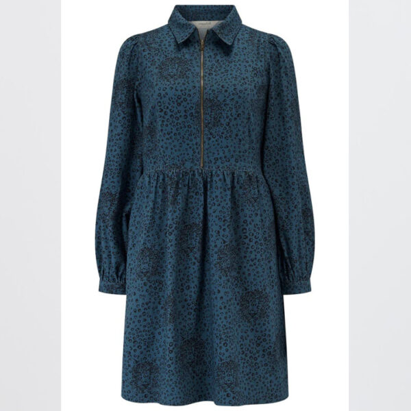 Karen smock dress blue hidden leopard - SUGARHILL BRIGHTON - Image 6