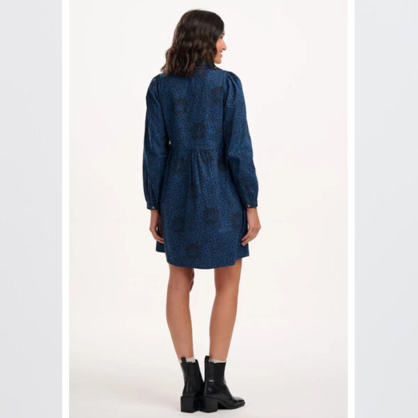 Karen smock dress blue hidden leopard - SUGARHILL BRIGHTON - Image 4