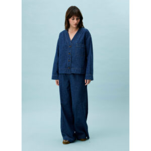 Azure blue leopard jeans - FRNCH