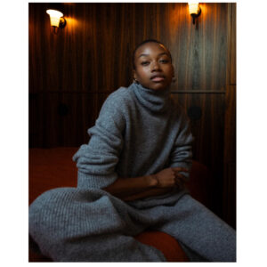 Oversized Taxi grey sweater - GRACE & MILA