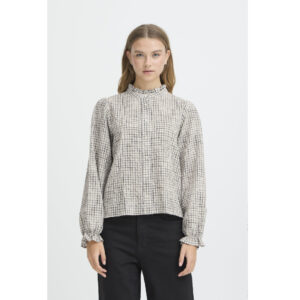 Hesima checked blouse - ICHI