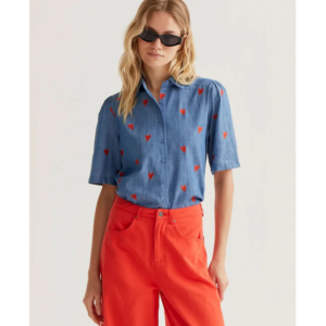 Orange heart shirt - COMPANIA FANTASTICA