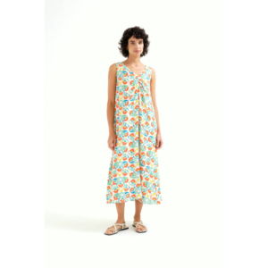 Crepe colourful print dress - COMPANIA FANTASTICA