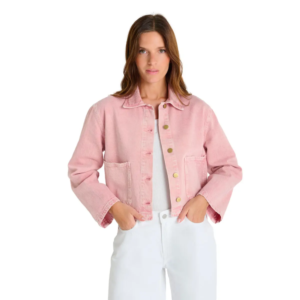 Aksel pink denim Jacket - LE TEMPS DES CERISE